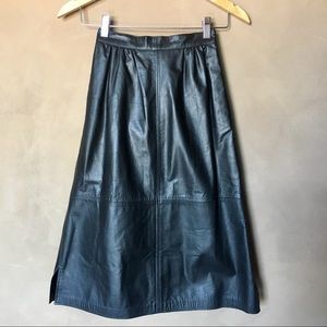 Saks fifth avenue leather skirt